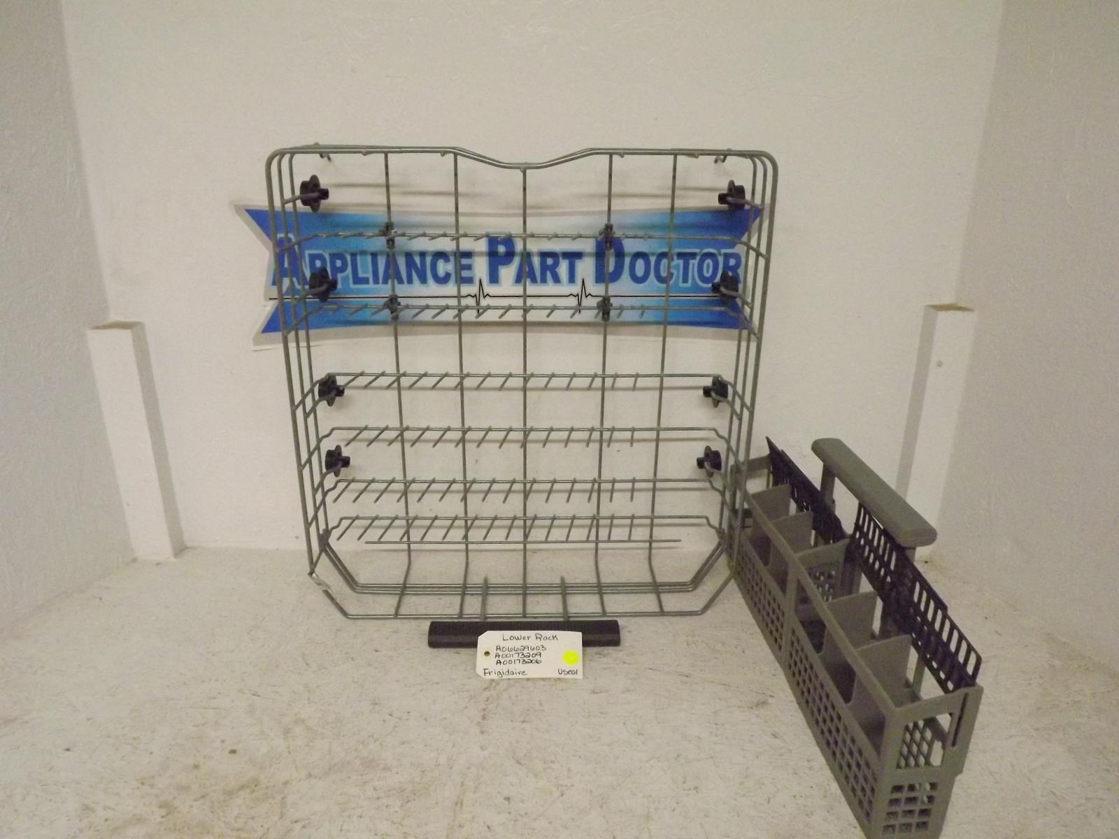 Frigidaire Dishwasher A06629603 A00173209 A00173206 Lower Rack Used Frigidaire Dishwasher A06629603 A00173209 A00173206 Lower Rack Used